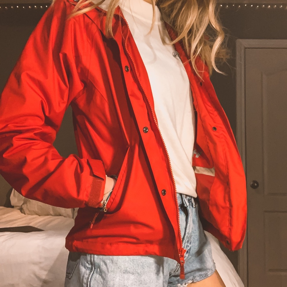 Red jacket